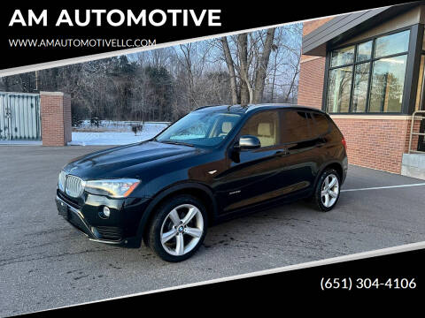 2017 BMW X3 for sale at AM AUTOMOTIVE in Forest Lake MN