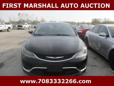 2015 Chrysler 200 for sale at First Marshall Auto Auction in Harvey IL