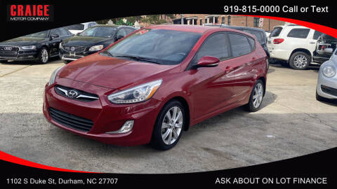 2014 Hyundai Accent for sale at CRAIGE MOTOR CO in Durham NC