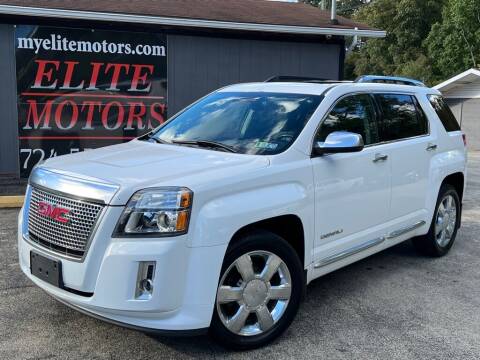2013 GMC Terrain for sale at Elite Motors in Uniontown PA