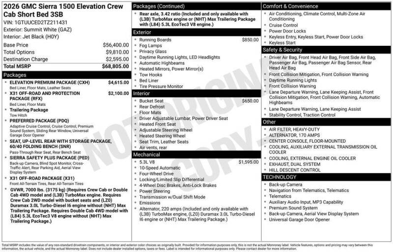 2026 GMC Sierra 1500