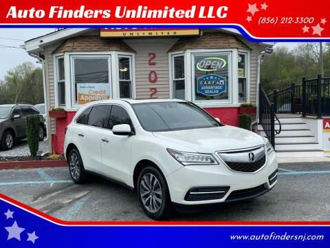 2016 Acura MDX for sale at Auto Finders Unlimited LLC in Vineland NJ
