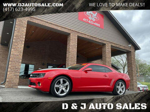 2011 Chevrolet Camaro for sale at D & J AUTO SALES in Joplin MO