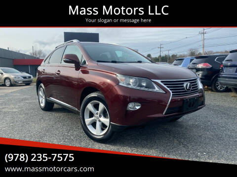 2014 Lexus RX 350 for sale at Mass Motors LLC in Worcester MA