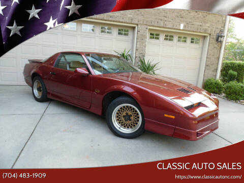1988 Pontiac Firebird for sale at Classic Auto Sales in Maiden NC