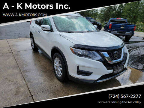 2018 Nissan Rogue for sale at A - K Motors Inc. in Vandergrift PA