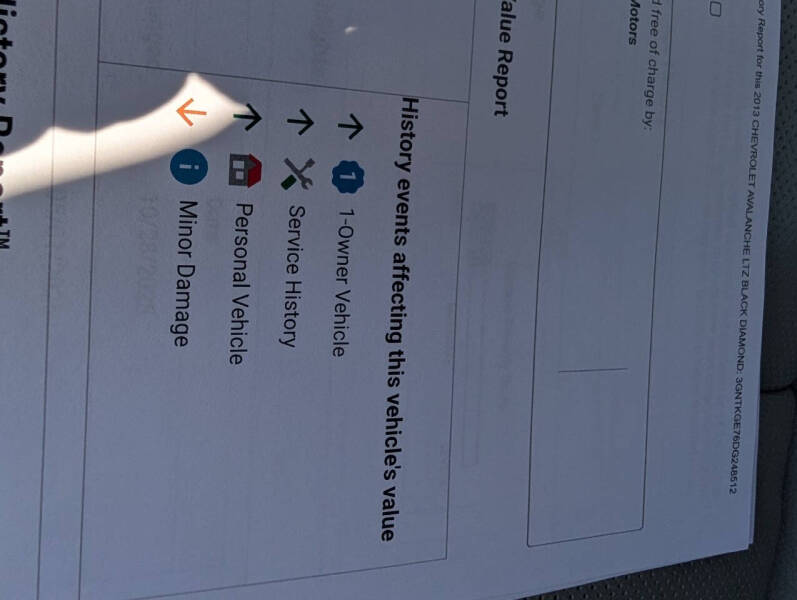 2013 Chevrolet Avalanche LTZ Black Diamond