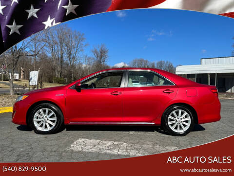 2012 Toyota Camry Hybrid for sale at ABC Auto Sales in Culpeper VA