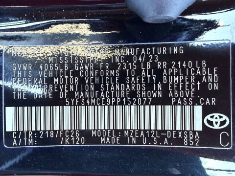 2023 Toyota Corolla SE