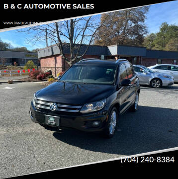 2013 Volkswagen Tiguan for sale at B & C AUTOMOTIVE SALES in Lincolnton NC