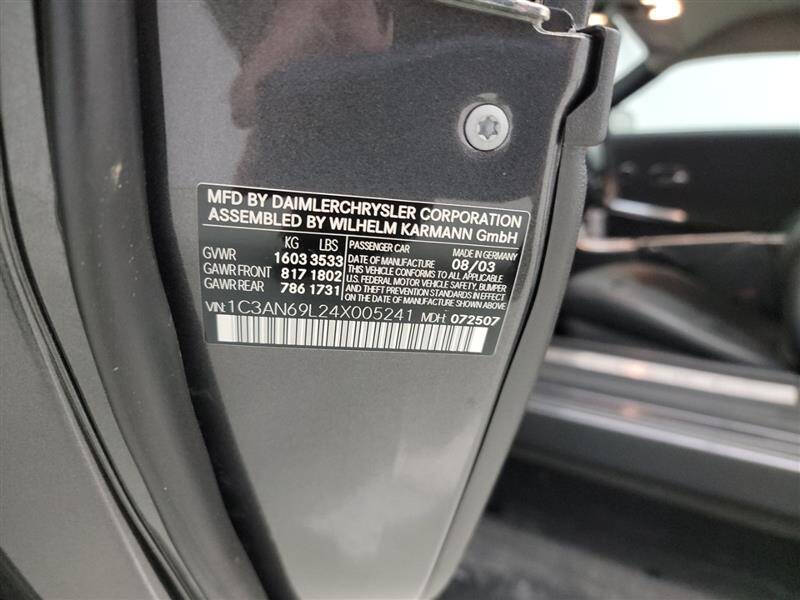 2004 Chrysler Crossfire