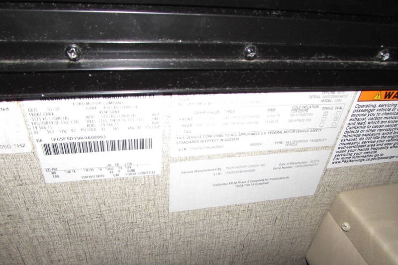 2019 Ford Motorhome Chassis