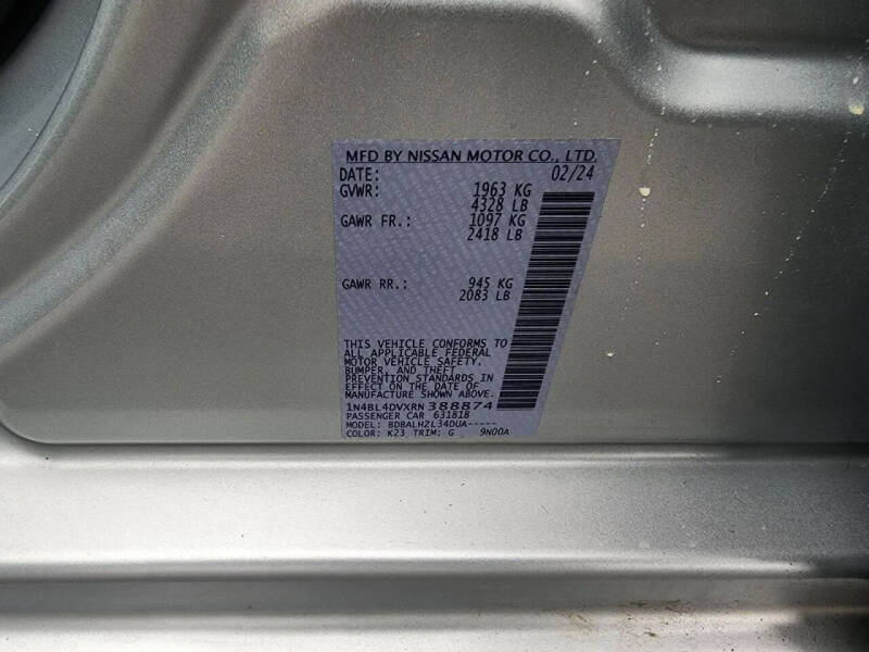 2024 Nissan Altima 2.5 SV