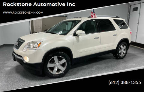 2010 GMC Acadia for sale at Rockstone Automotive Inc in Buffalo MN