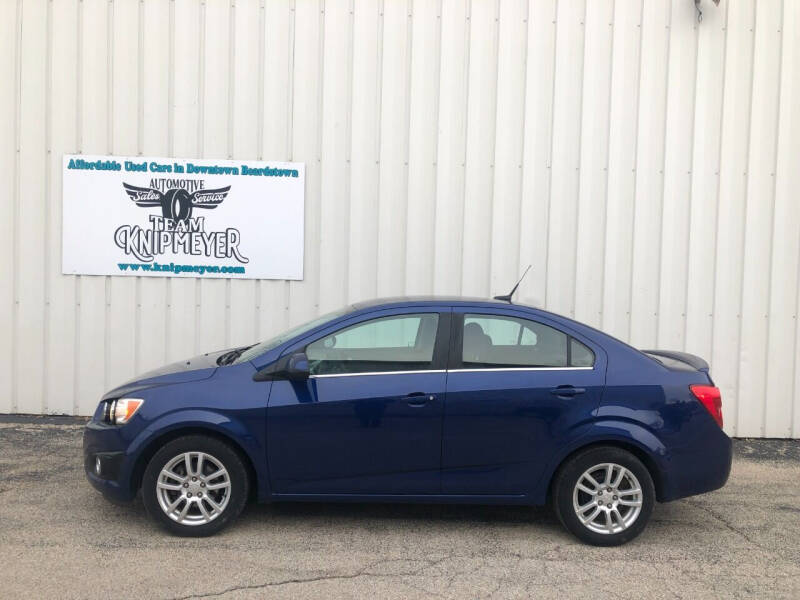 Used 2014 Chevrolet Sonic LT with VIN 1G1JC5SH2E4218641 for sale in Beardstown, IL