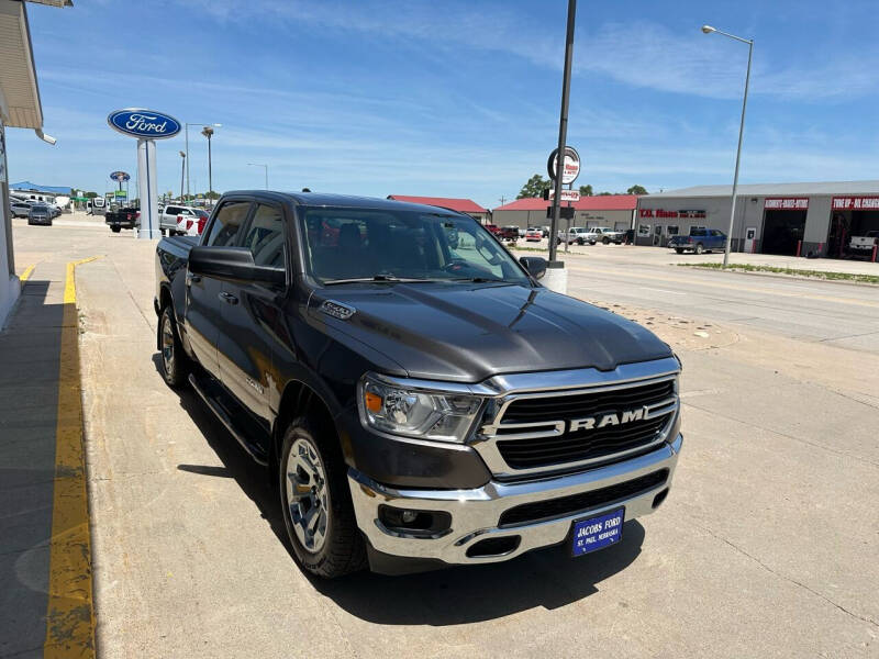 Used 2019 RAM Ram 1500 Pickup Big Horn/Lone Star with VIN 1C6SRFFT9KN545940 for sale in Saint Paul, NE