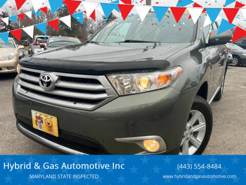 2011 Toyota Highlander for sale at Hybrid & Gas Automotive Inc in Aberdeen MD