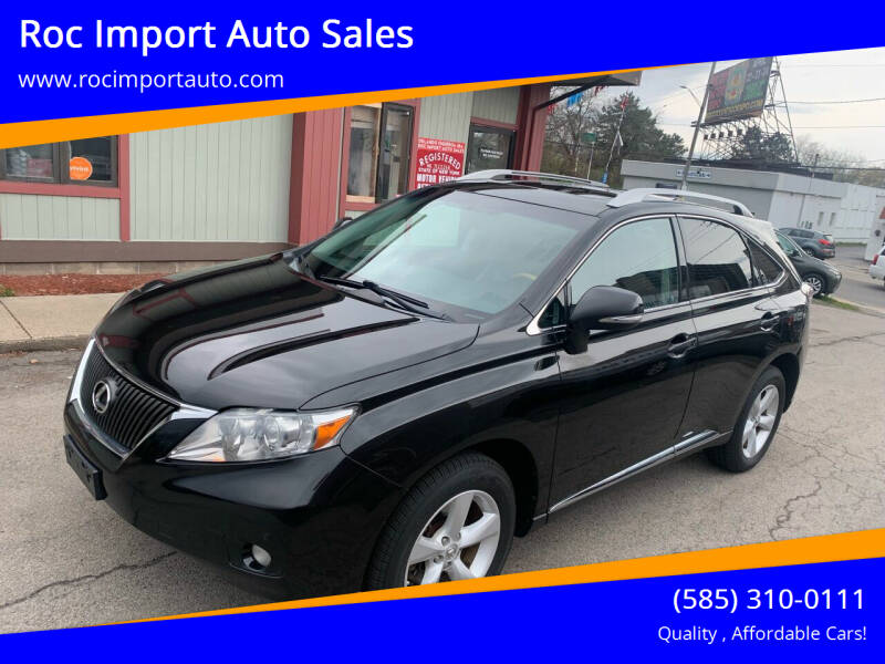 2012 Lexus RX 350 for sale at Roc Import Auto Sales in Rochester NY