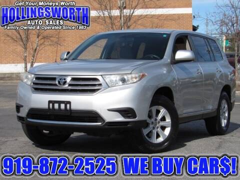 2011 Toyota Highlander for sale at Hollingsworth Auto Sales in Raleigh NC