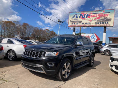 2014 Jeep Grand Cherokee for sale at ANF AUTO FINANCE in Houston TX