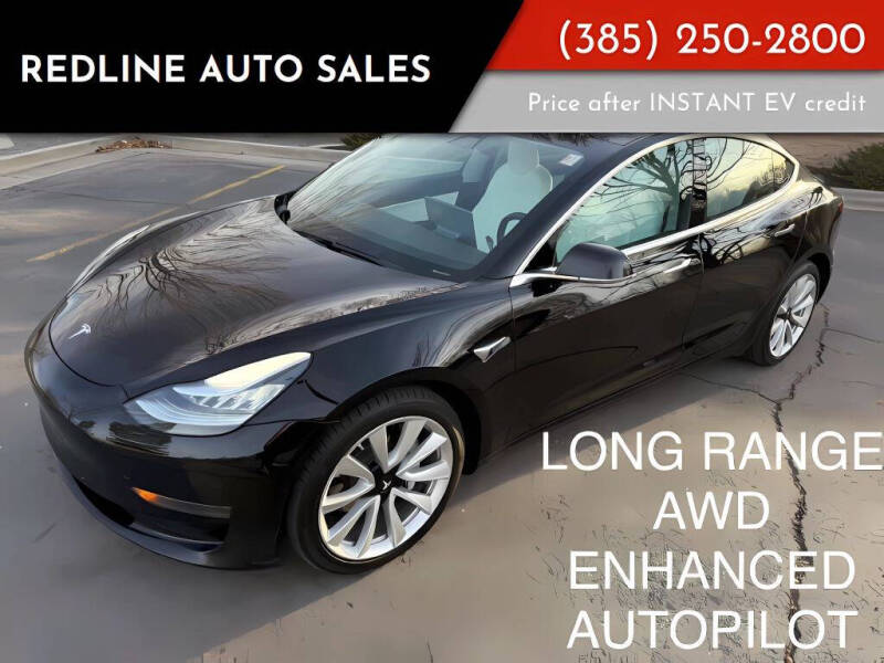 2018 Tesla Model 3 for sale at Redline Auto Sales in Draper UT