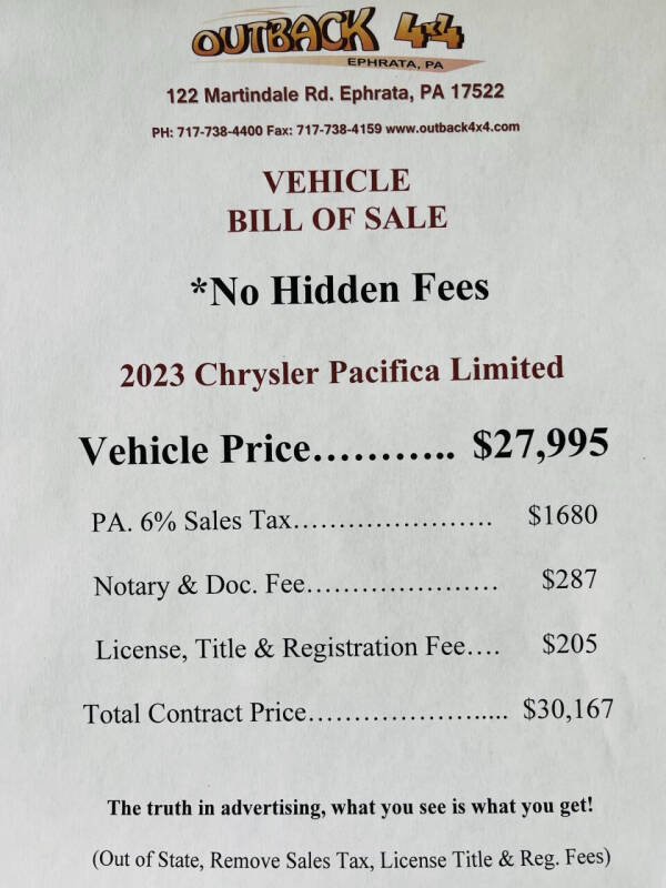 2023 Chrysler Pacifica Limited