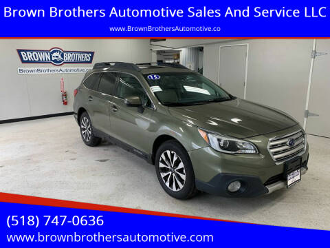 2015 Subaru Outback for sale at Brown Brothers Automotive Sales And Service LLC in Hudson Falls NY