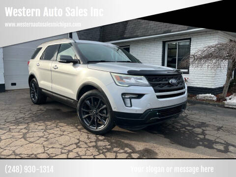 2018 Ford Explorer for sale at Western Auto Sales Inc in Farmington Hills MI