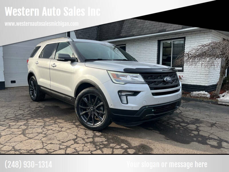 2018 Ford Explorer for sale at Western Auto Sales Inc in Farmington Hills MI
