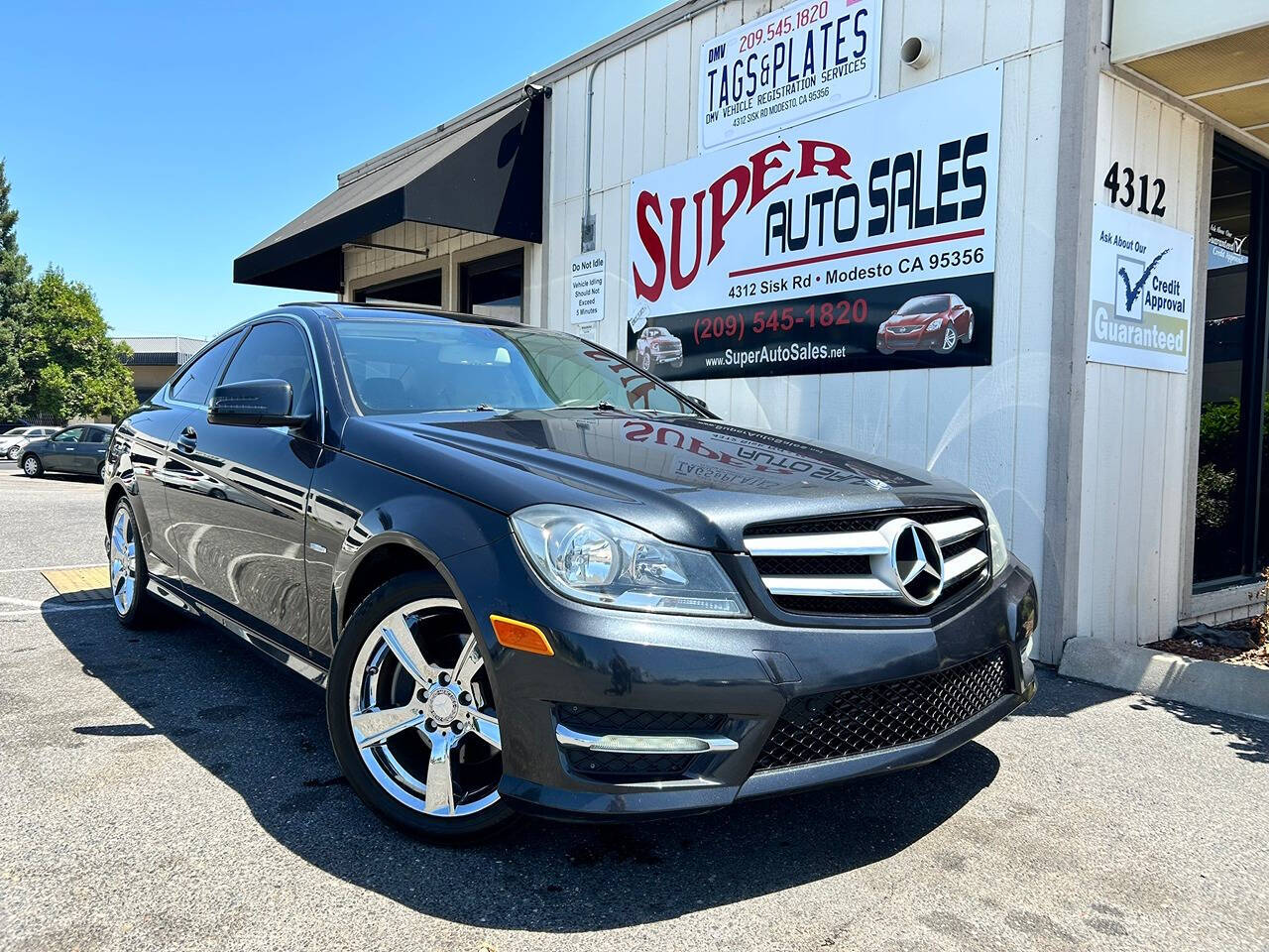 2012 Mercedes-Benz C-Class for sale at Super Auto Sales Modesto in Modesto, CA