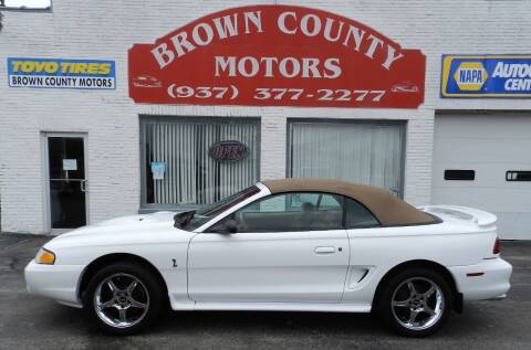 1998 Ford Mustang SVT Cobra for sale at Brown County Motors in Russellville OH