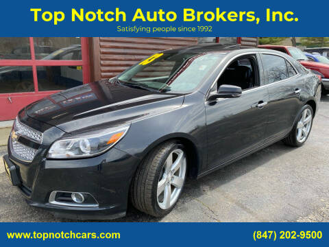 2013 Chevrolet Malibu for sale at Top Notch Auto Brokers, Inc. in Palatine IL