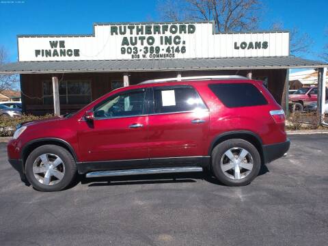 2010 GMC Acadia for sale at RUTHERFORD AUTO SALES in Fairfield TX