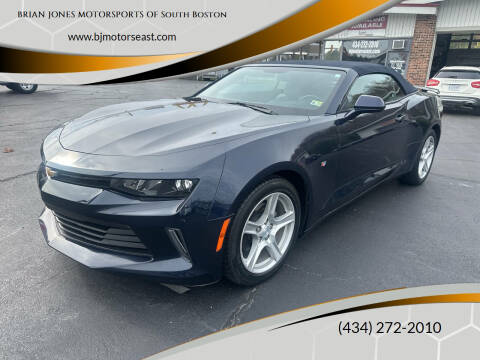 2016 Chevrolet Camaro for sale at BRIAN JONES MOTORSPORTS OF South Boston in South Boston VA