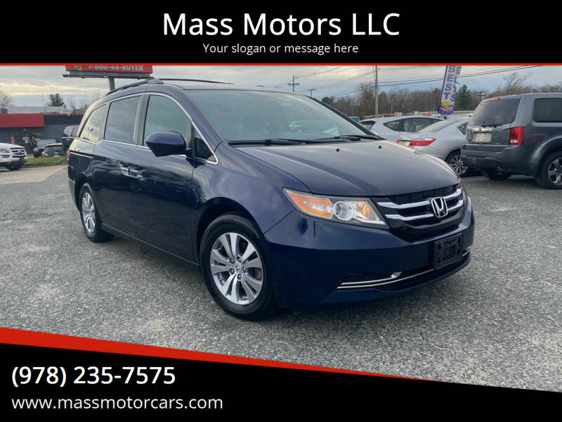 2016 Honda Odyssey for sale at Mass Motors LLC in Worcester MA