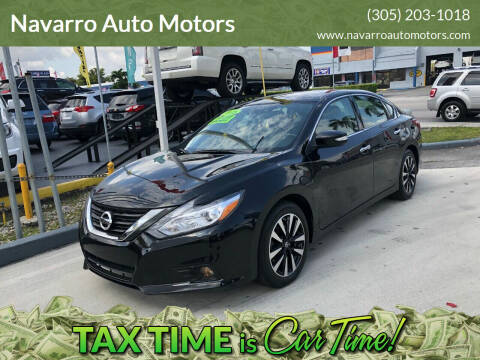 2018 Nissan Altima for sale at Navarro Auto Motors in Hialeah FL