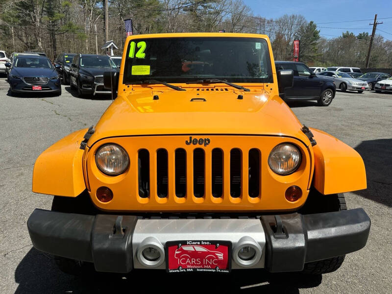 Used 2012 Jeep Wrangler Unlimited Sahara with VIN 1C4HJWEG8CL127364 for sale in Westport, MA