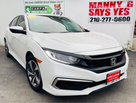 2019 Honda Civic for sale at Manny G Motors in San Antonio TX