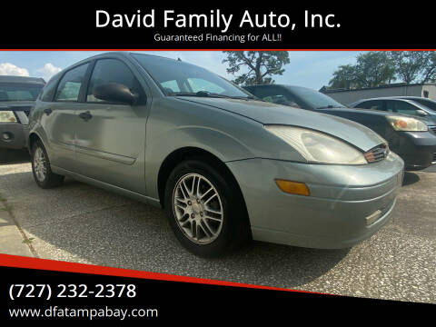 2004 Ford Focus for sale at David Family Auto, Inc. in New Port Richey FL