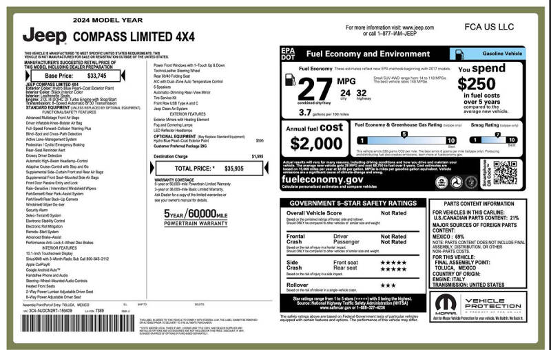 2024 Jeep Compass Limited