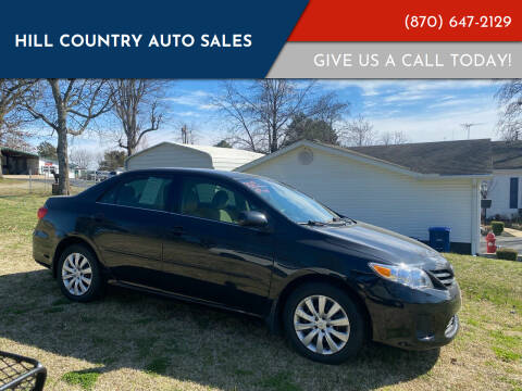 2013 Toyota Corolla for sale at Hill Country Auto Sales in Maynard AR