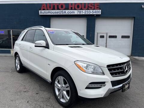 2012 Mercedes-Benz M-Class for sale at Auto House USA in Saugus MA