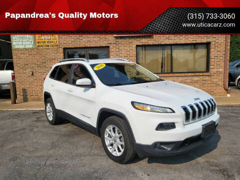 2016 Jeep Cherokee for sale at Papandrea's Quality Motors in Utica NY