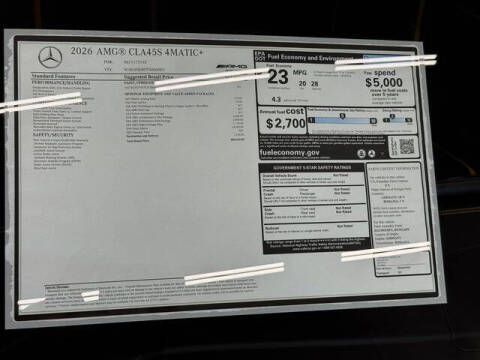 2026 Mercedes-Benz CLA AMG CLA 45 S