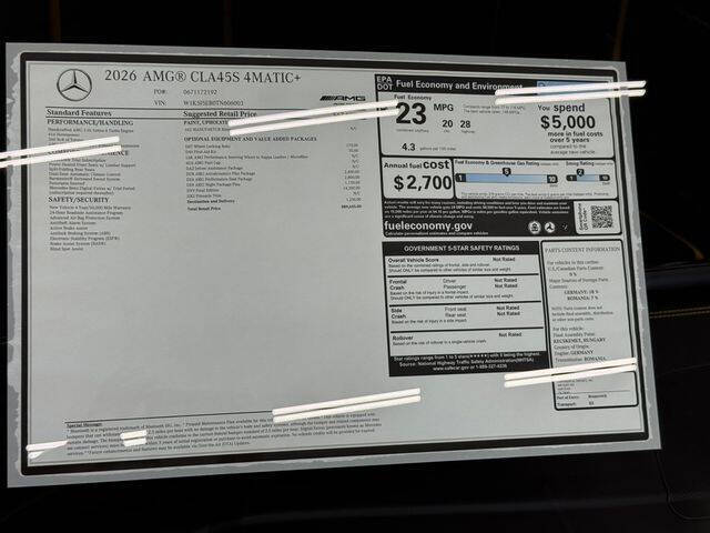 2026 Mercedes-Benz CLA AMG CLA 45 S