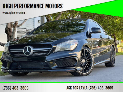 2014 Mercedes-Benz CLA for sale at HIGH PERFORMANCE MOTORS in Hollywood FL