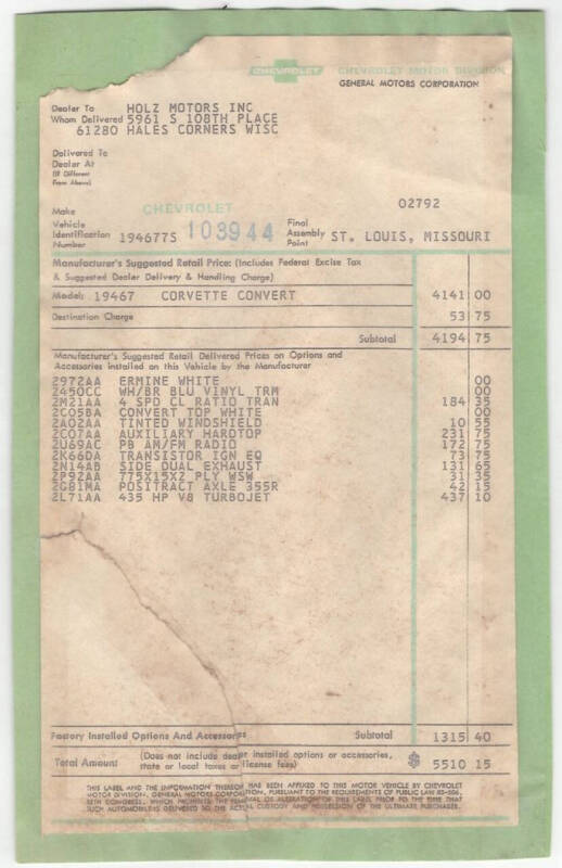 1967 Chevrolet Corvette