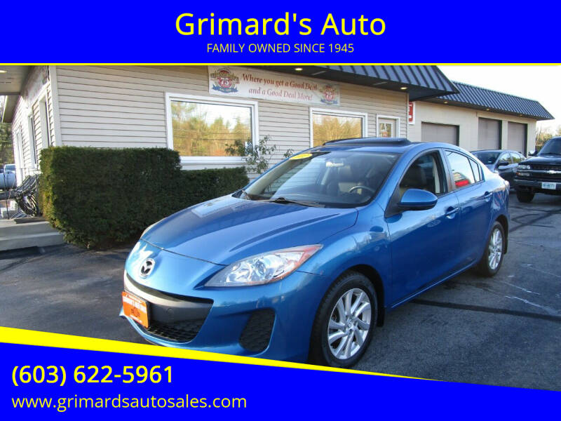2012 Mazda MAZDA3 for sale at Grimard's Auto in Hooksett NH
