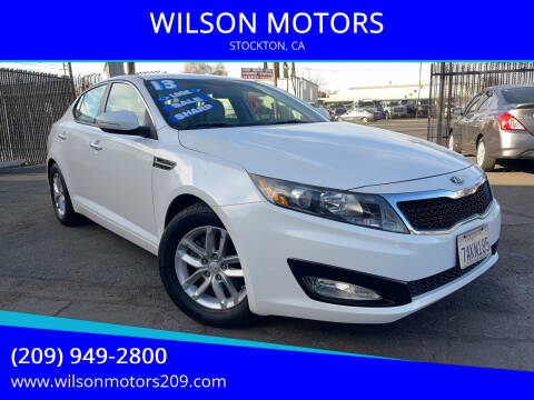 2013 Kia Optima for sale at WILSON MOTORS in Stockton CA