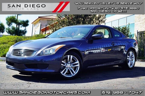 2010 Infiniti G37 Coupe for sale at San Diego Motor Cars LLC in Spring Valley CA